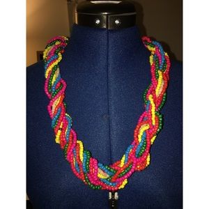 Rainbow Beaded Necklace